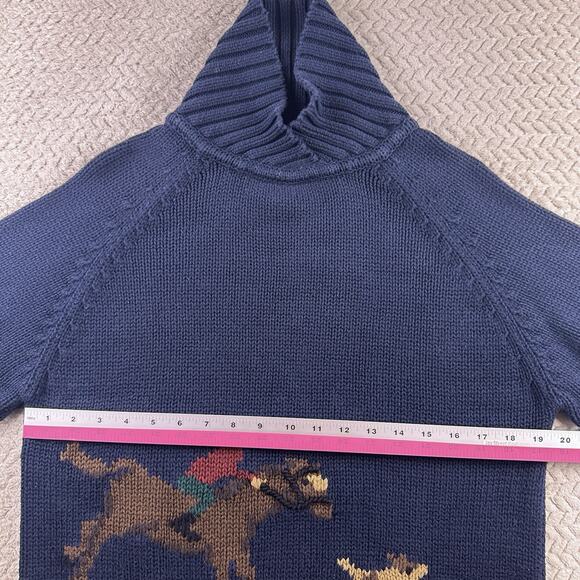 Pendleton Fox Hunt Chunky Collar Sweater Women’s Dogs Intarsia XL - Picture 5 of 16